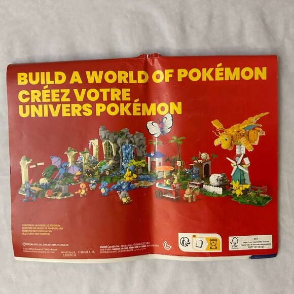 MEGA Pokemon Lapras 527 pc Building Set / 100% Complete - Picture 11 of 11